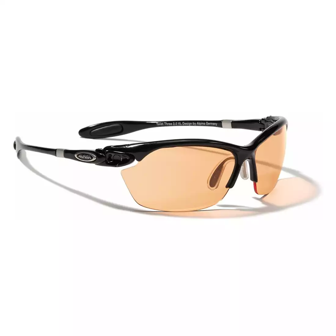 ALPINA TWIST THREE 2.0 VL - okulary sportowe, fotochromy - kolor: Czarny