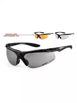 ARCTICA okulary sportowe S-30 B - kolor: Czarny