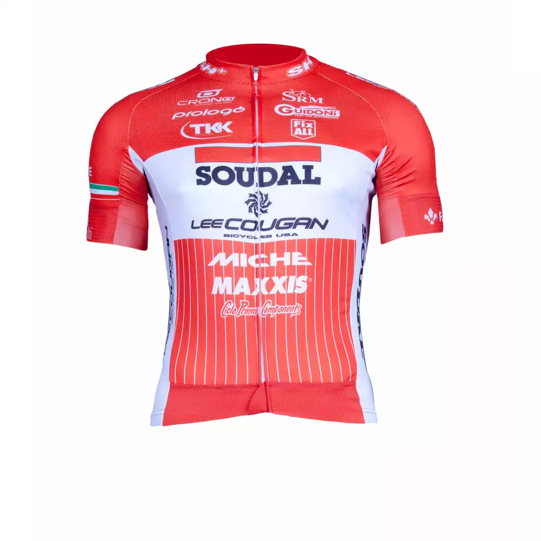 BIEMME SOUDAL-LEE COUGAN Racing Team 2017 - męska koszulka rowerowa
