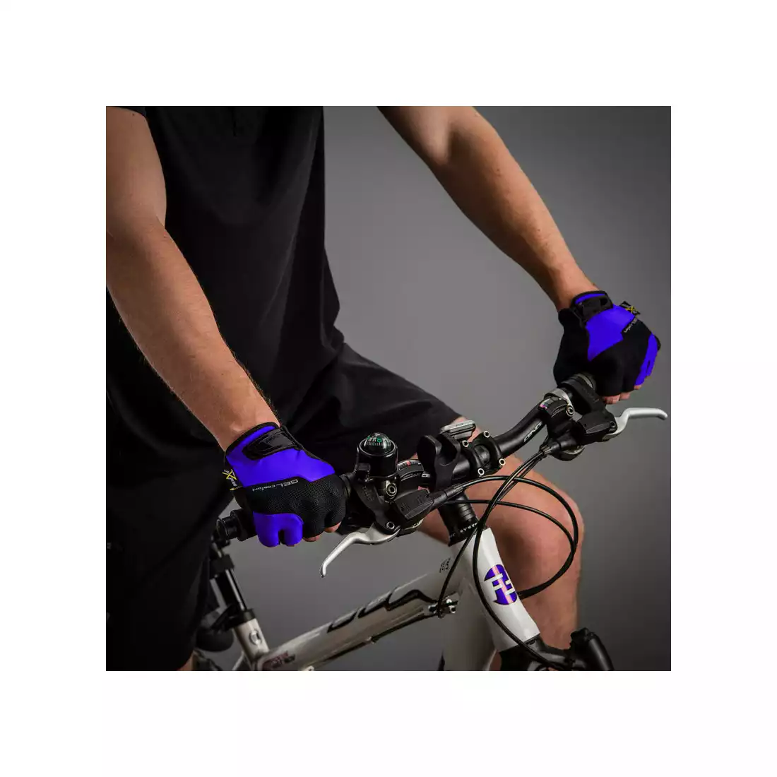 CHIBA GEL COMFORT rękawiczki rowerowe, niebieskie, 3040518