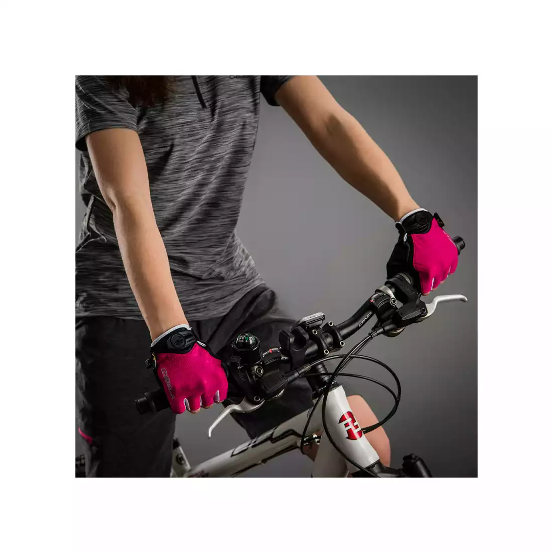 CHIBA LADY AIR PLUS damskie rękawiczki rowerowe, różowe