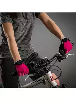 CHIBA LADY AIR PLUS damskie rękawiczki rowerowe, różowe