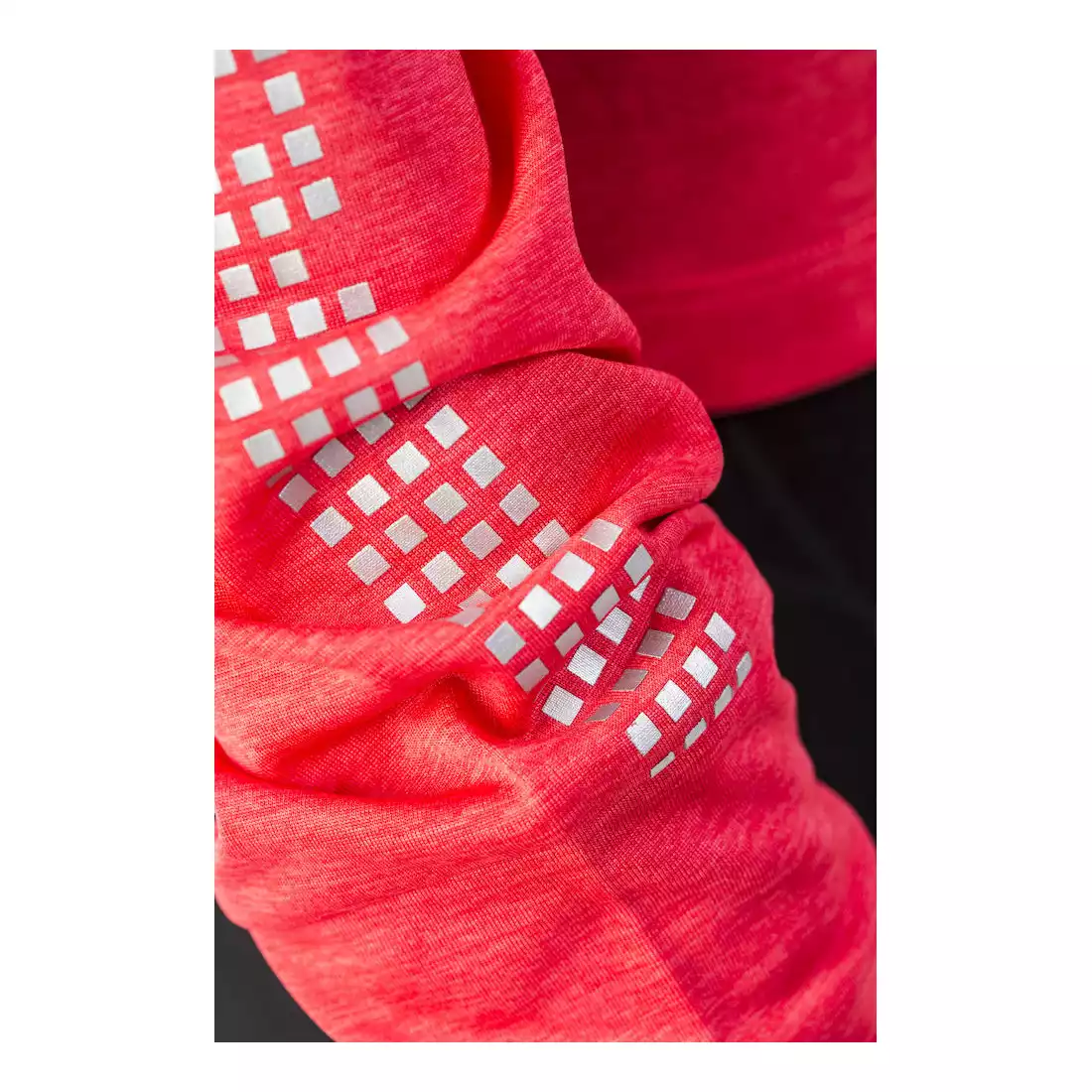 CRAFT REFLECTIVE ZIP 1905499-452000 damska koszulka biegowa z długim rękawem różowa