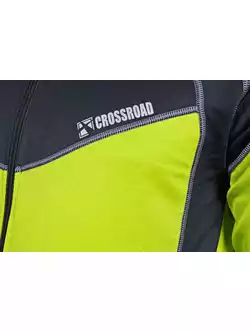CROSSROAD KENT ciepła bluza rowerowa, czarno-fluorowa