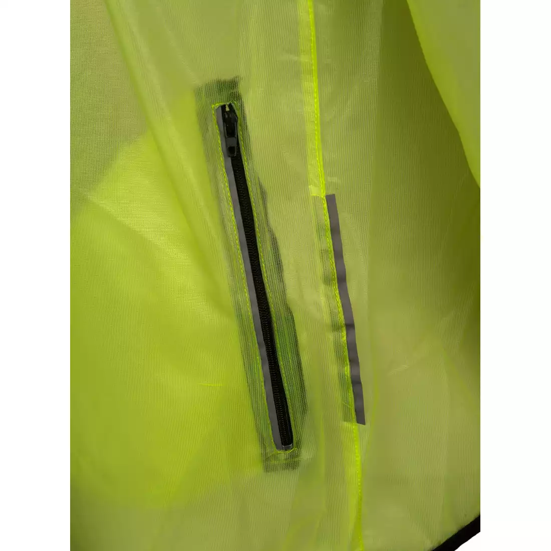 CROSSROAD RACE ultralekka kurtka rowerowe przeciwdeszczow, transparent-fluor