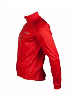 CROSSROAD ROCKFORD zimowa kurtka rowerowa, softshell, czerwona