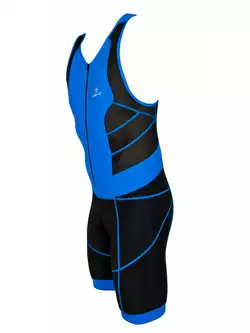 DEKO TRST-203 męski strój triathlonowy, kolor czarno-niebieski