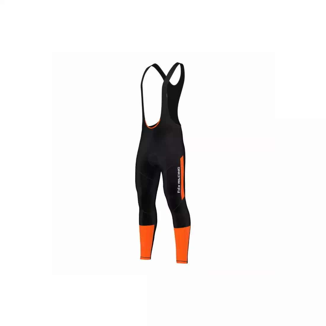 FDX 1220 ocieplane spodnie rowerowe, czarny-pomarańcz