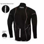 FDX 1300 zimowa kurtka rowerowa, Softshell, czarny-czerwony 