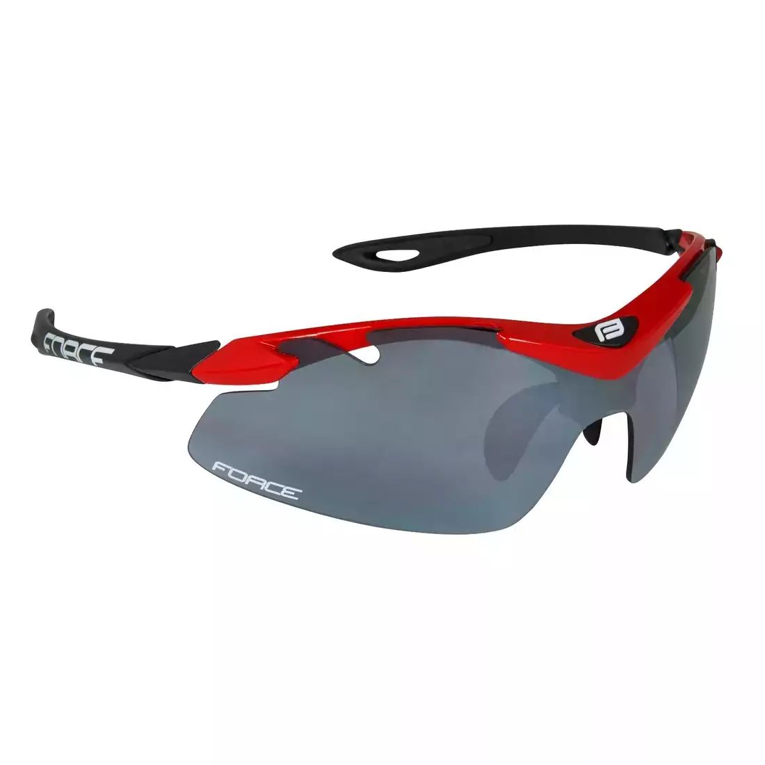 FORCE DUKE okulary z wymiennymi szkłami czerwono-czarne 91023