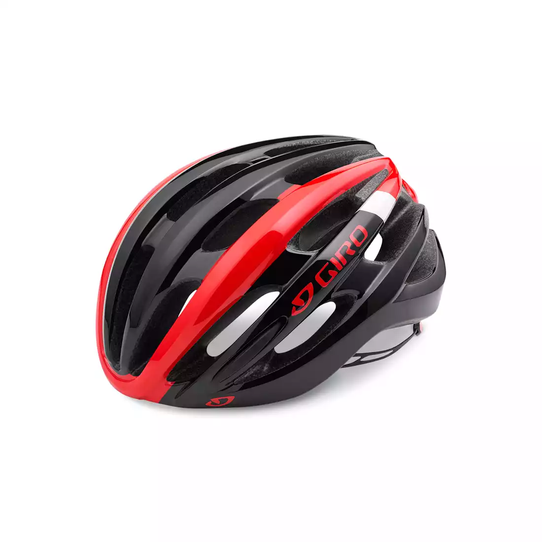 GIRO FORAY - kask rowerowy czarno-czerwony