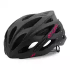 GIRO SONNET - damski kask rowerowy czarno-różowy mat