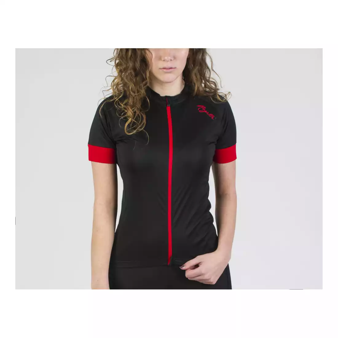 ROGELLI MODESTA damska koszulka rowerowa, czarno-czerwona