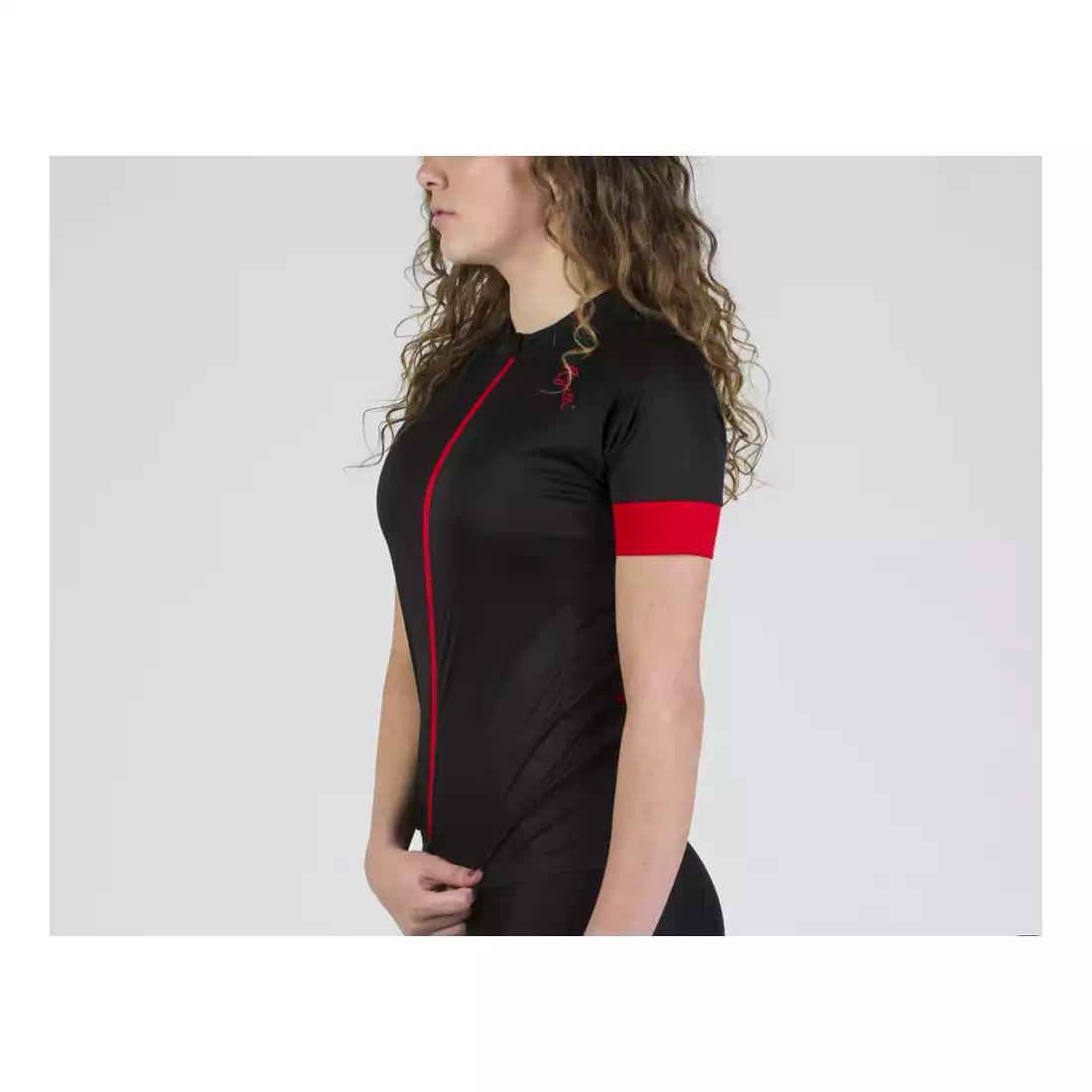 ROGELLI MODESTA damska koszulka rowerowa, czarno-czerwona
