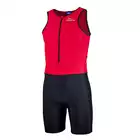 ROGELLI TRI FLORIDA 030.001 męski strój triathlonowy, czerwono-czarny