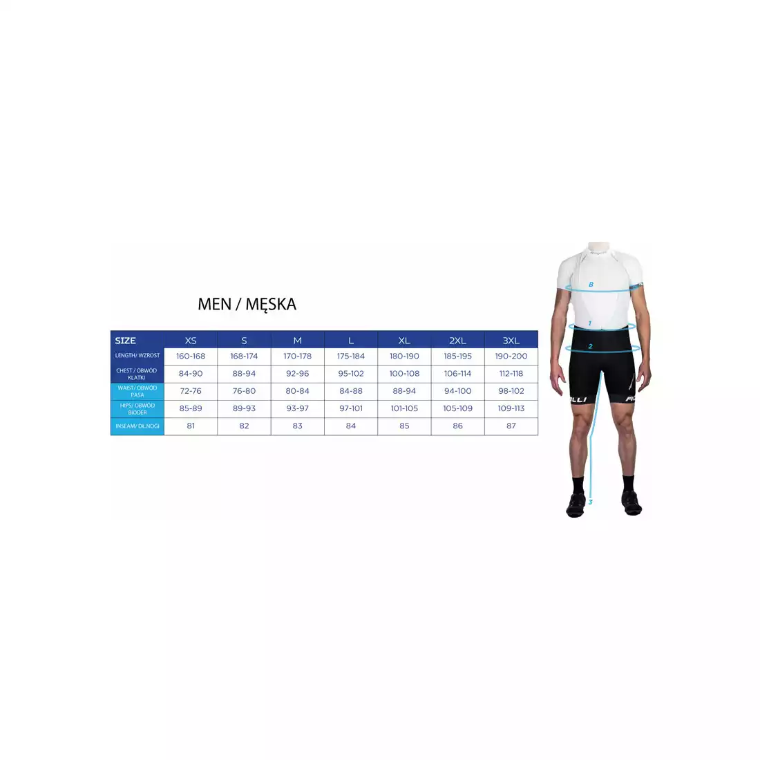 ROGELLI TRI FLORIDA 030.003  męski strój triathlonowy, czarny