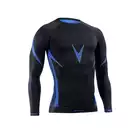 TERVEL - OPTILINE OPT1007 - koszulka męska termoaktywna D/R - czarno-niebieska