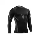 TERVEL - OPTILINE OPT1007 - koszulka męska termoaktywna D/R - czarno-szara