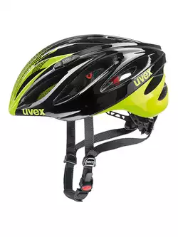 UVEX BOSS RACE kask rowerowy 41022916 czarno neonowo żółty