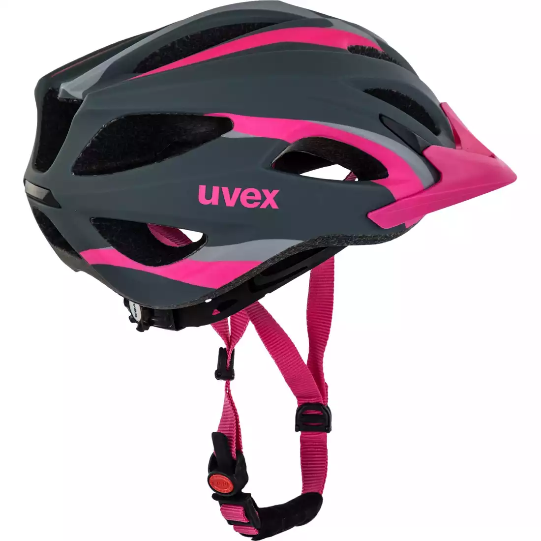 UVEX VIVA 2 kask rowerowy 410104mat18 szaro różowy mat