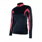 CRIVIT 1001 - damska koszulka rowerowa - czarno-różowa