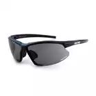 FISCHER - okulary sportowe FS-05D - kolor: Czarno-niebieski