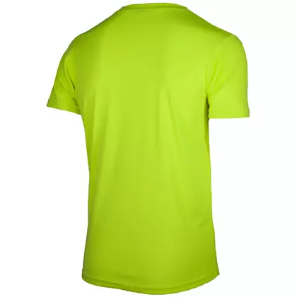 ROGELLI RUN PROMOTION męska koszulka sportowa z krótkim rękawem, fluorowy-żółty