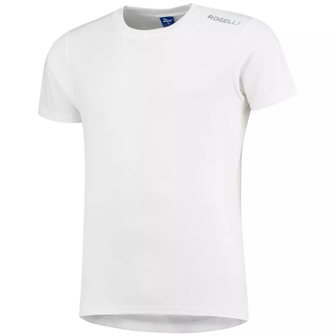 ROGELLI RUN PROMOTION męska koszulka sportowa z krótkim rękawem, biała