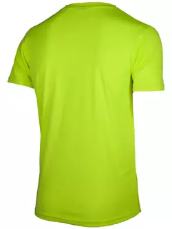 ROGELLI RUN PROMOTION męska koszulka sportowa z krótkim rękawem, fluorowy-żółty