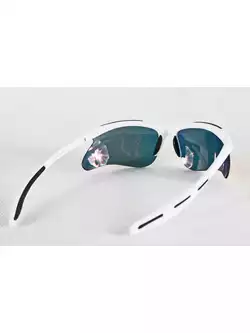 ROGELLI okulary sportowe HS-702 + etui - kolor: Biały