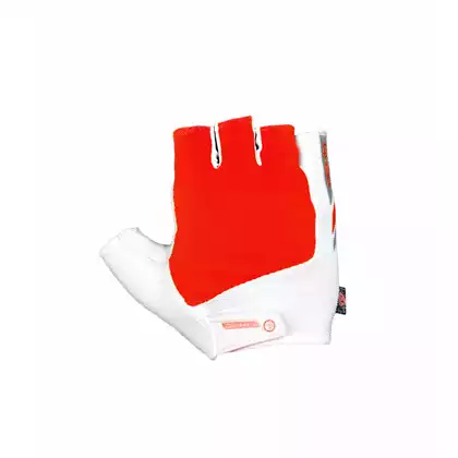 DEKO DKSG-509 rękawiczki rowerowe biało-czerwone