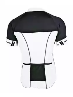 DEKO FORZA męska koszulka rowerowa, biało-czarny