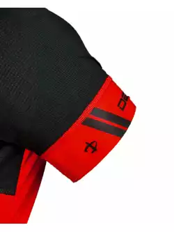 DEKO FORZA męska koszulka rowerowa, czerwony-czarny