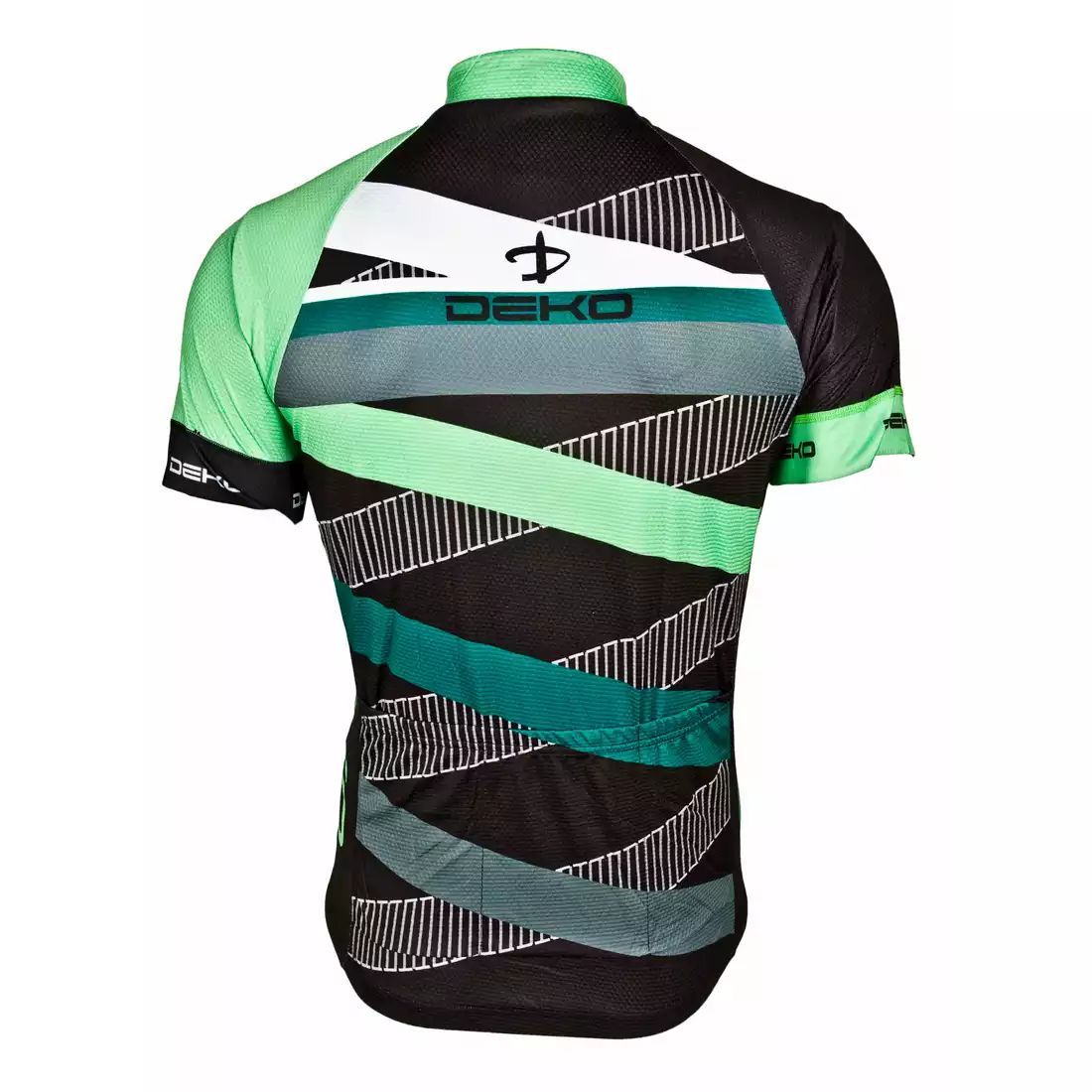 DEKO STRIP koszulka rowerowa czarno-zielona