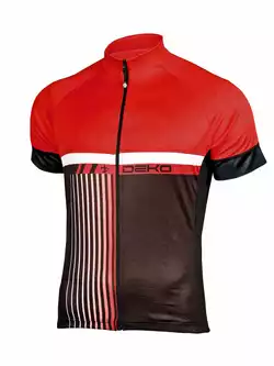 DEKO STYLE  męska koszulka rowerowa, czarny-czerwony