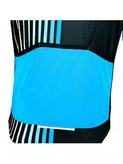 DEKO STYLE  męska koszulka rowerowa, czarny-niebieski