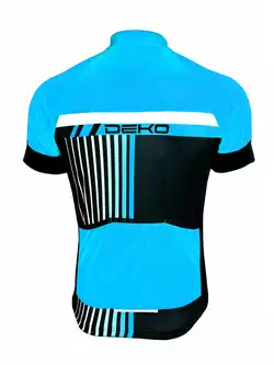 DEKO STYLE  męska koszulka rowerowa, czarny-niebieski