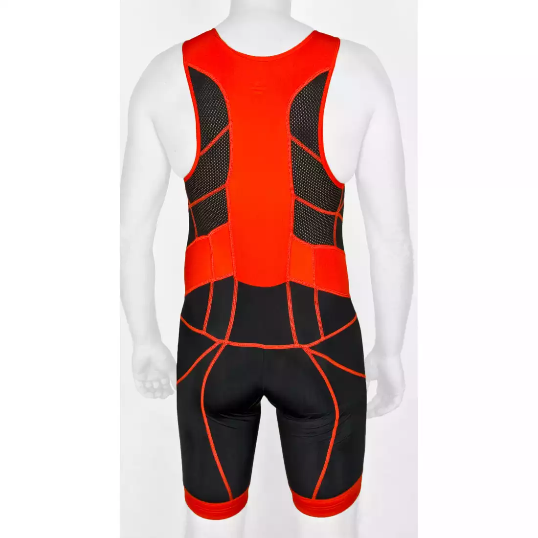 DEKO TRST-203 męski strój triathlonowy czarno-czerwony