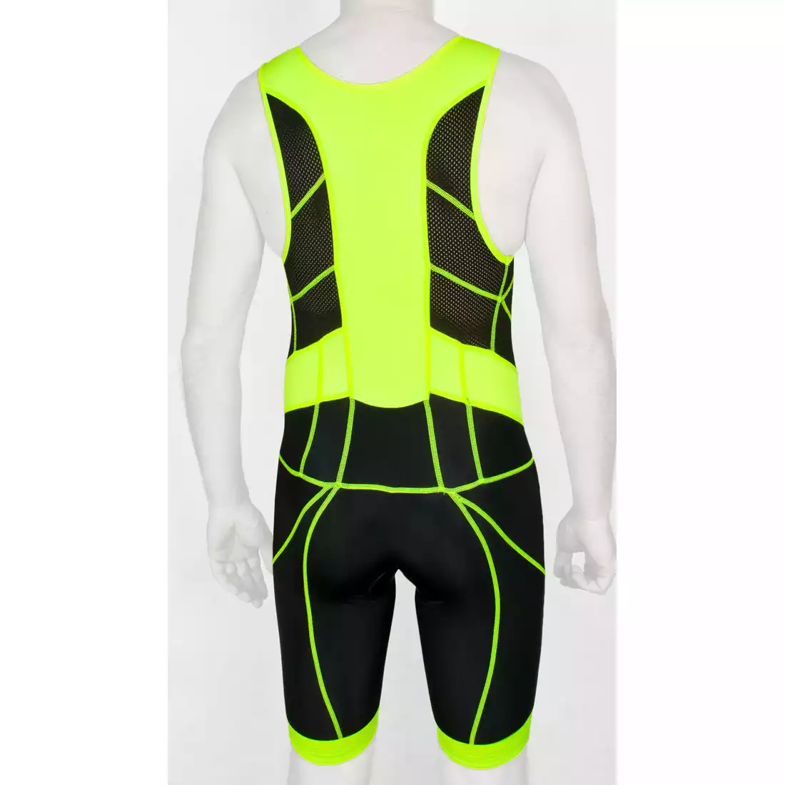 DEKO TRST-203 męski strój triathlonowy czarno-fluorowy