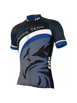 FDX 1060 zestaw kolarski: koszulka rowerowa + spodenki krótki na szelce z wkładką, niebieski