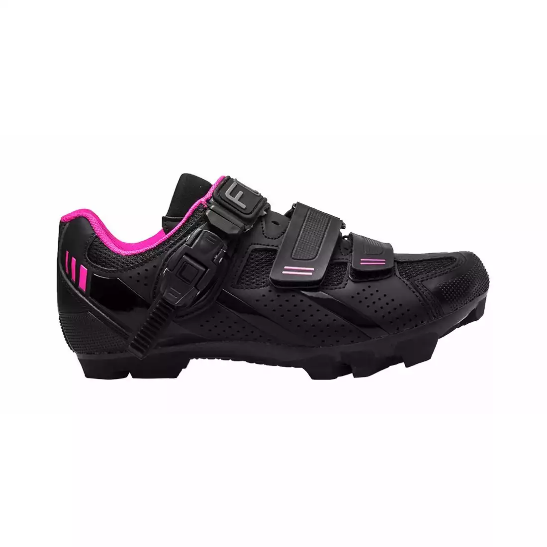 FLR F-65 damskie buty rowerowe MTB, czarno-różowe