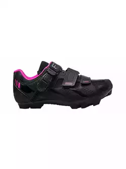 FLR F-65 damskie buty rowerowe MTB, czarno-różowe