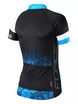 FORCE ROSE damska koszulka rowerowa 9001341 czarno-niebieska