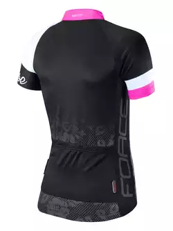 FORCE ROSE damska koszulka rowerowa 9001342 czarno-różowa