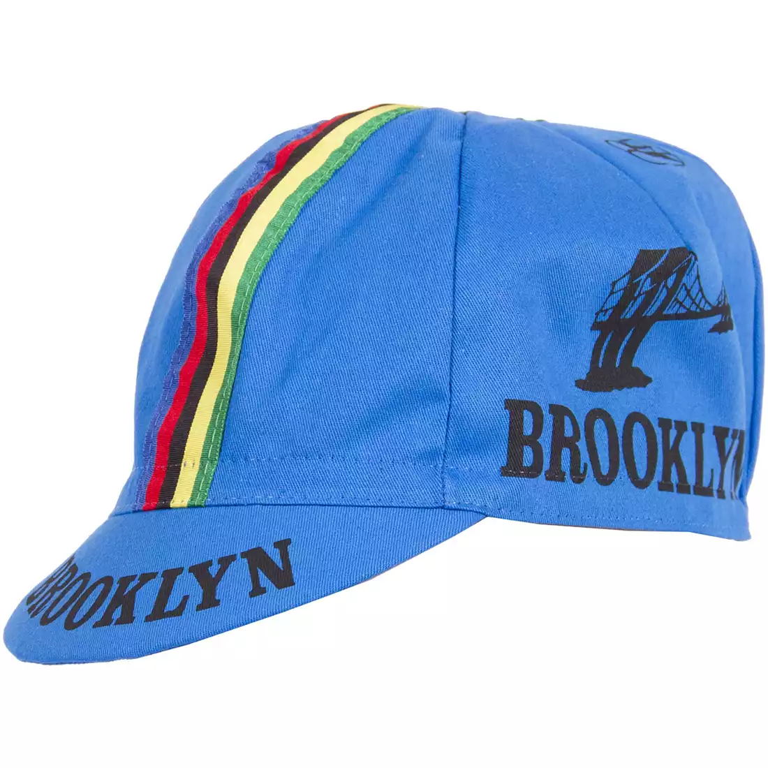 GIORDANA SS18 czapeczka kolarska - Brooklyn -  Azzurro Blue w/ Stripe tape  GI-S6-COCA-BROK-AZZU one size