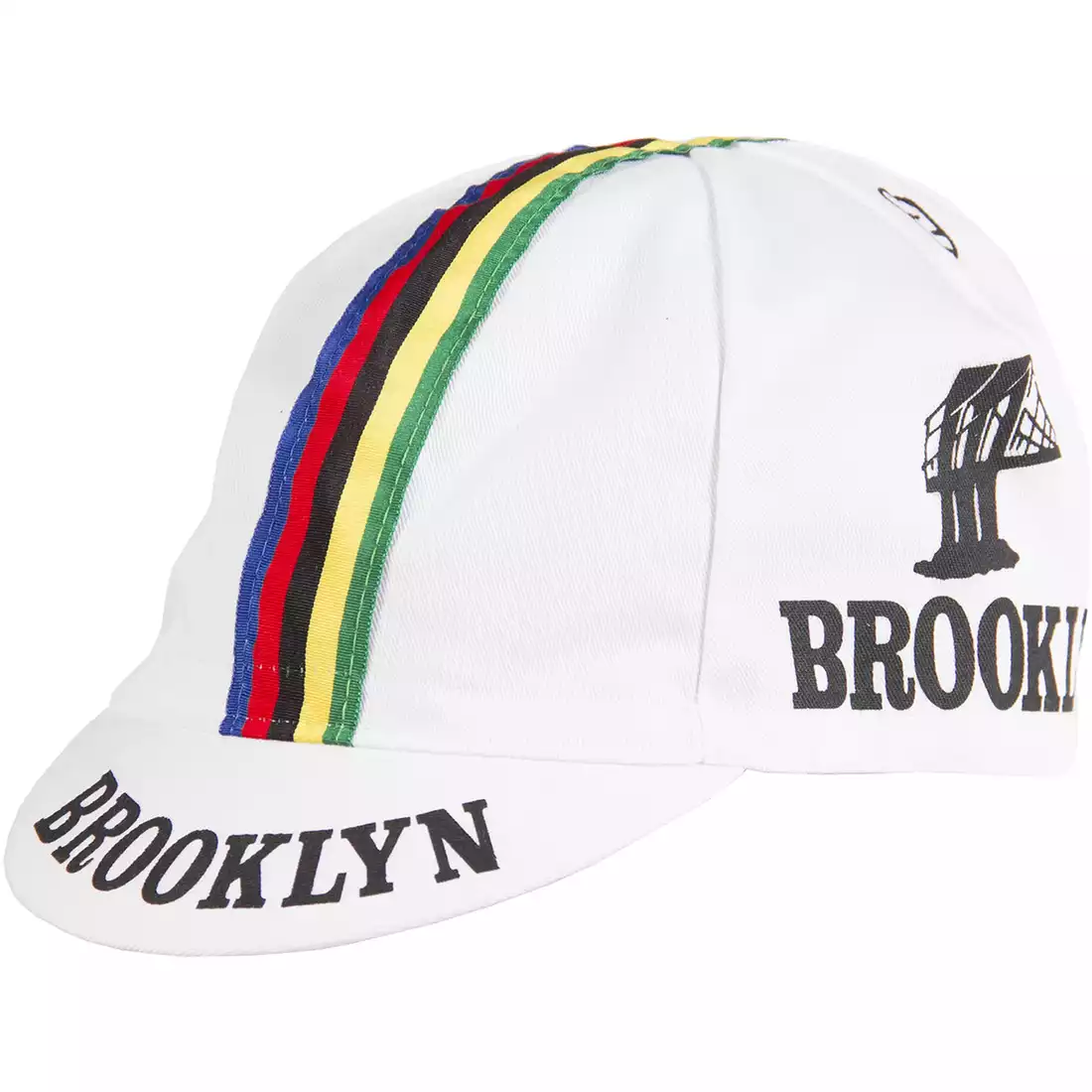 GIORDANA SS18 czapeczka kolarska - Brooklyn -  White w/ Stripe tape  GI-S6-COCA-BROK-WHIT one size