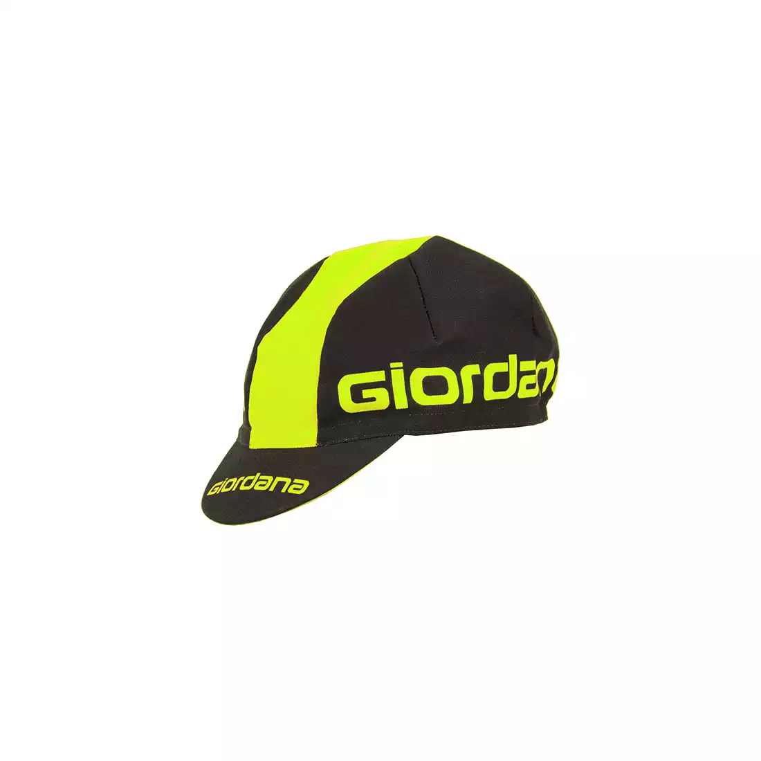 GIORDANA SS18 czapeczka kolarska - Giordana Logo - Black/Fluo Yellow GI-S5-COCA-GIOR-BKYL one size