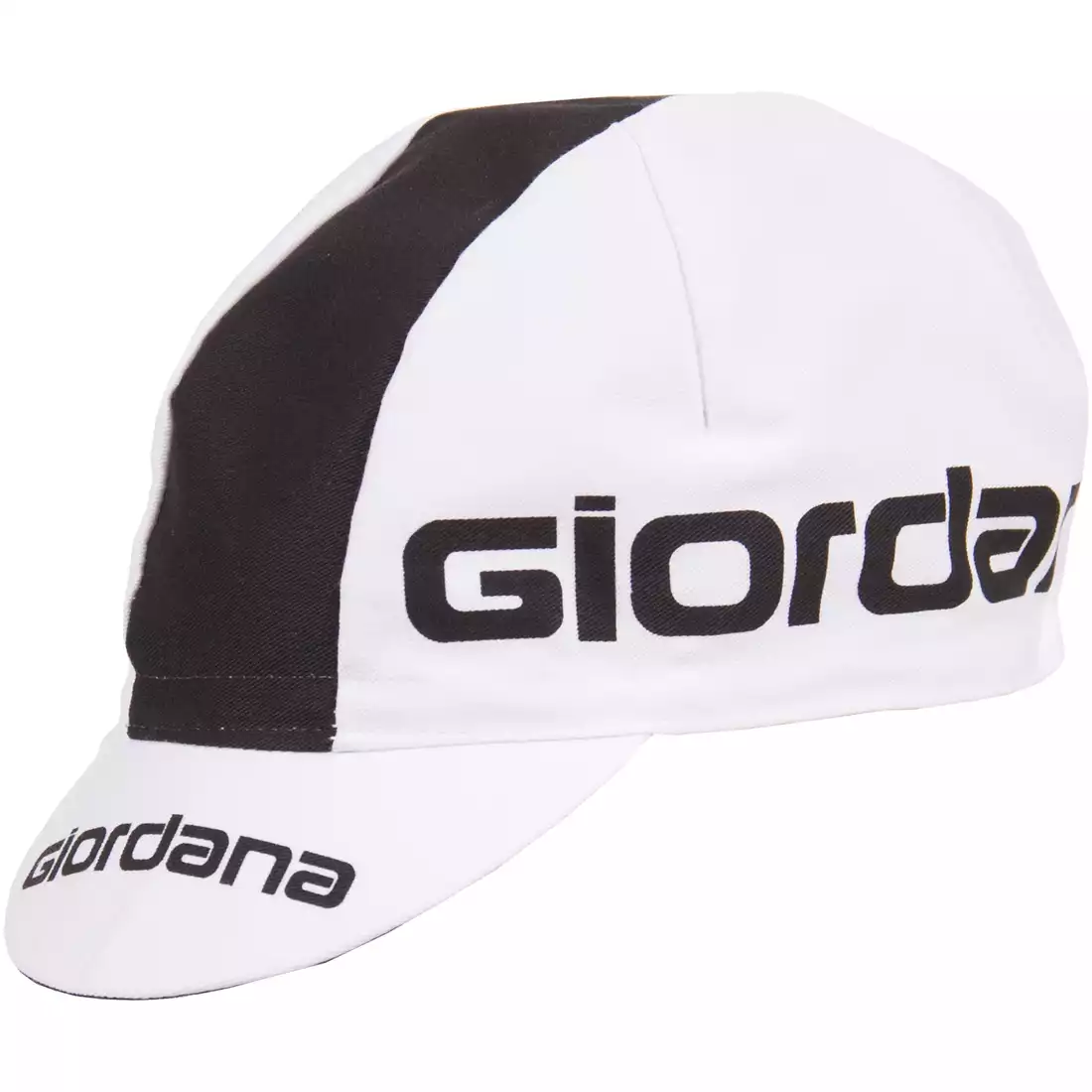 GIORDANA SS18 czapeczka kolarska - Giordana Logo - White/Black GI-S5-COCA-GIOR-WTBK one size
