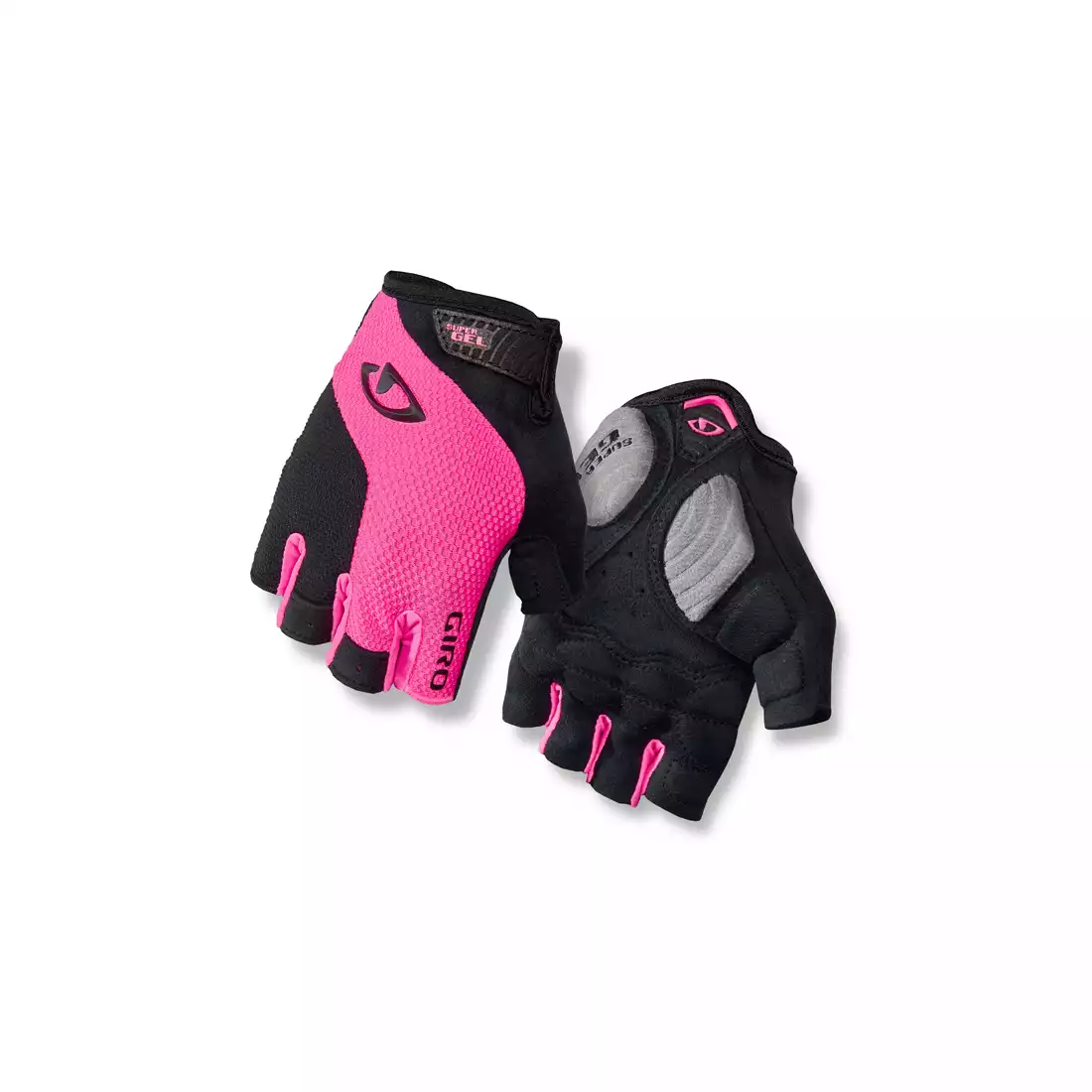 GIRO STRADAMASSA supergel damskie rękawiczki rowerowe, czarno-różowe