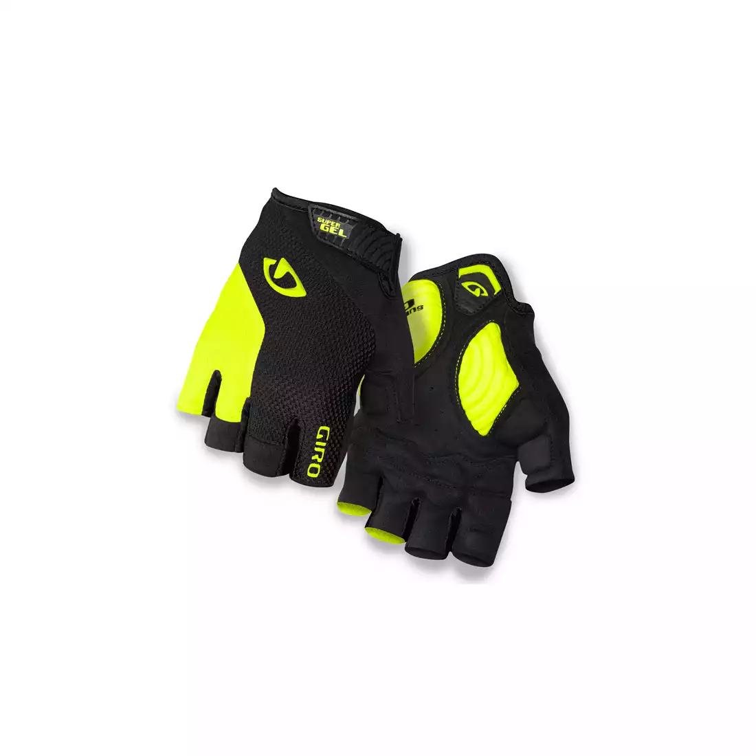 GIRO STRADE DURE rękawiczki rowerowe, czarny-fluor żółty